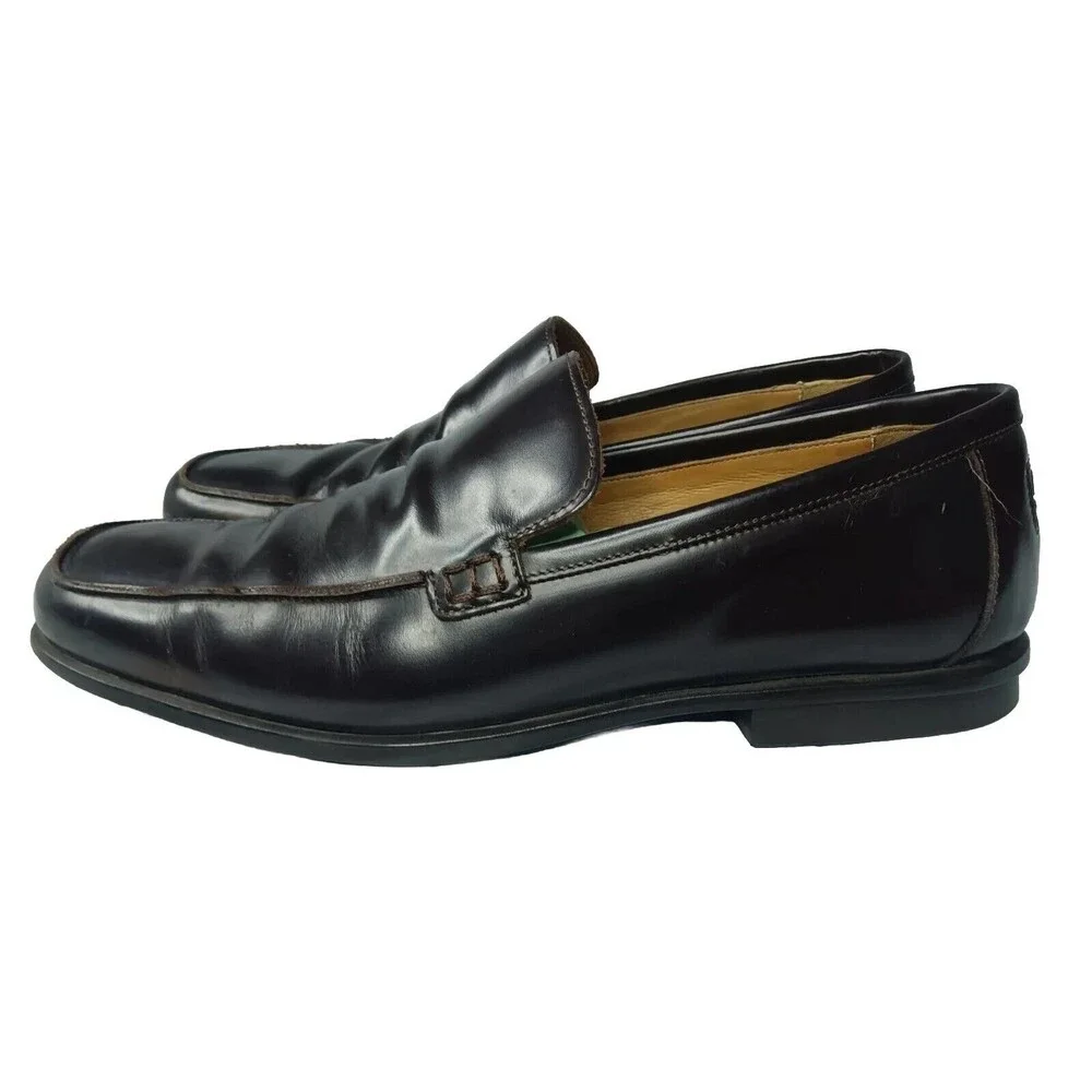 Coach Jerry Loafers Men’s Size 9 Shoes Italian Leather Dark Brown